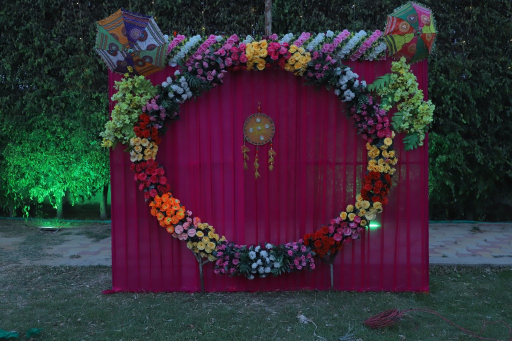 Mohan Vatika Floral Photo-Booth and Selfie Backdrop